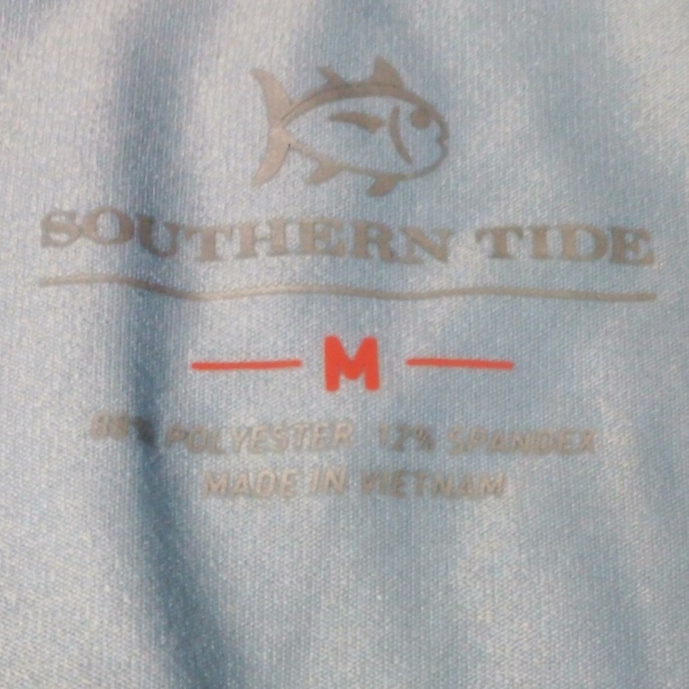 NWT Southern Tide Clubbin It Cruiser Q Zip Pullover Aged Denim 10691 Mens M - Picture 11 of 14